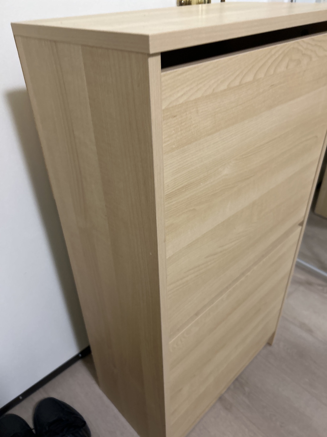 Wood Finish Shoe Cabinet - photo 4