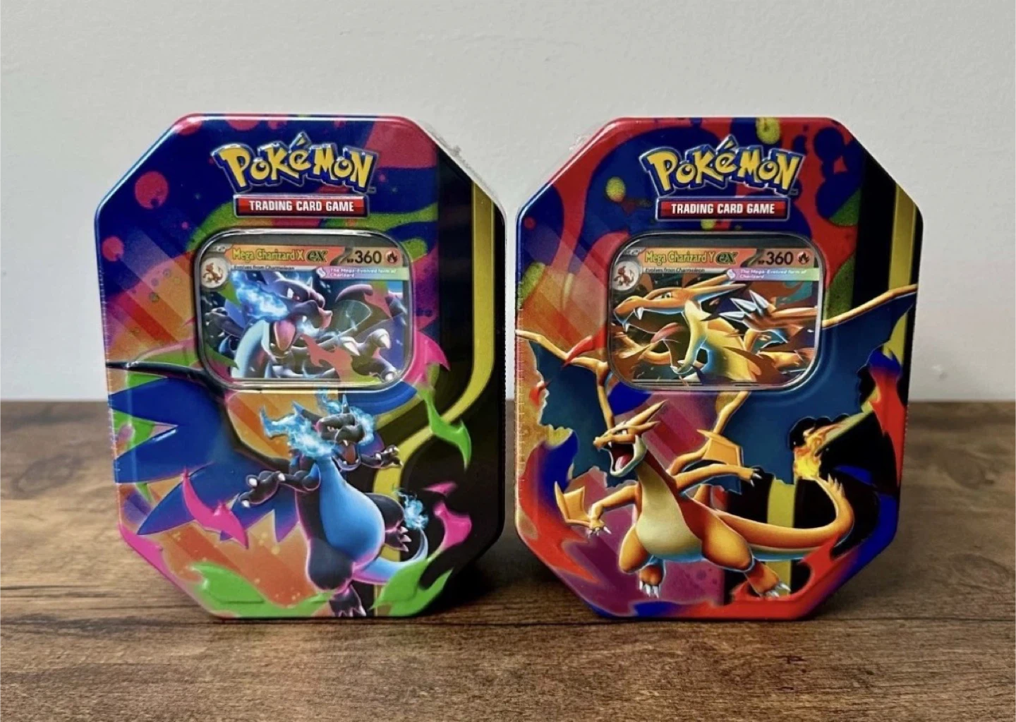 Mega Charizard tin X and Y set