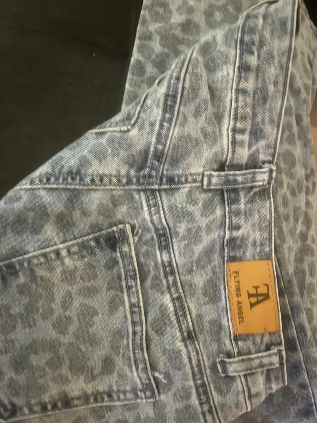 Flying Angel Leopard Print Jeans - photo 3