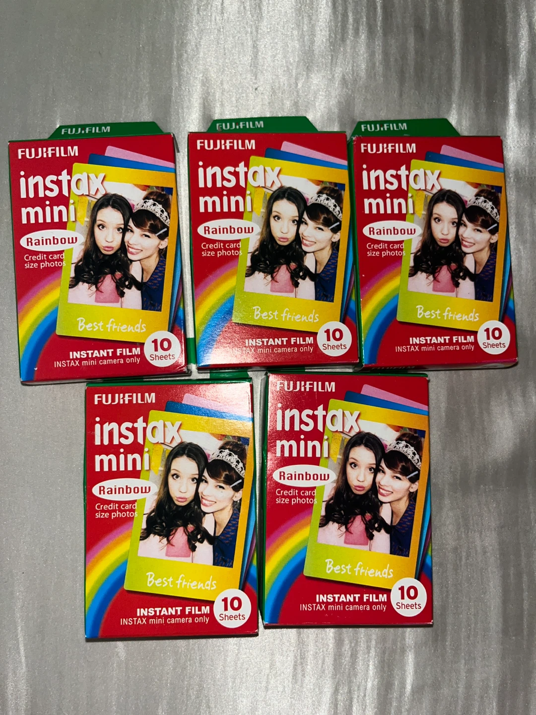 Fujifilm Instax Mini Rainbow Film - 50 Sheets Total