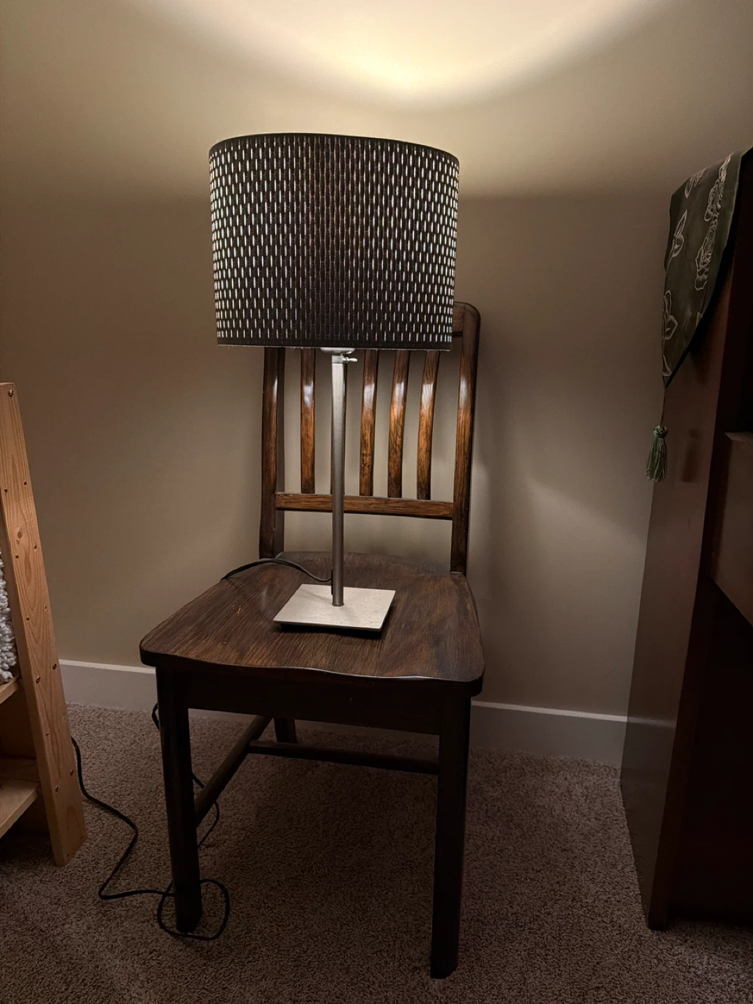 🥕Desk Lamp with Woven Drum Shade - photo 2