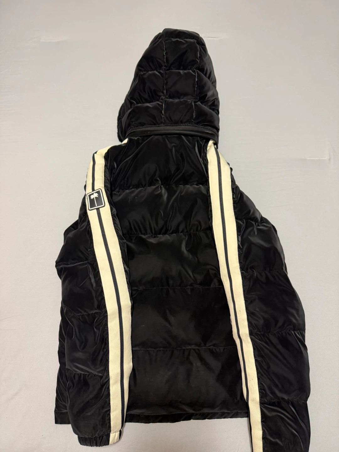 Palm Angels Black Puffer Jacket Size M - photo 2