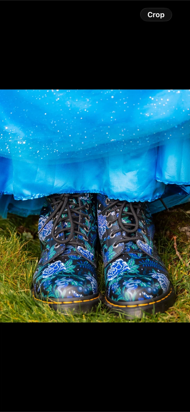 Dr. Martens 1460 Pascal Black Mystic Garden Floral Boots