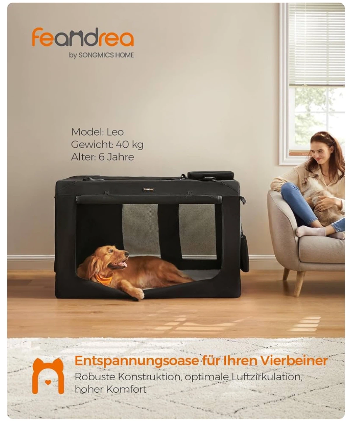 Feandrea Foldable Dog Transport Box XXXL - photo 2