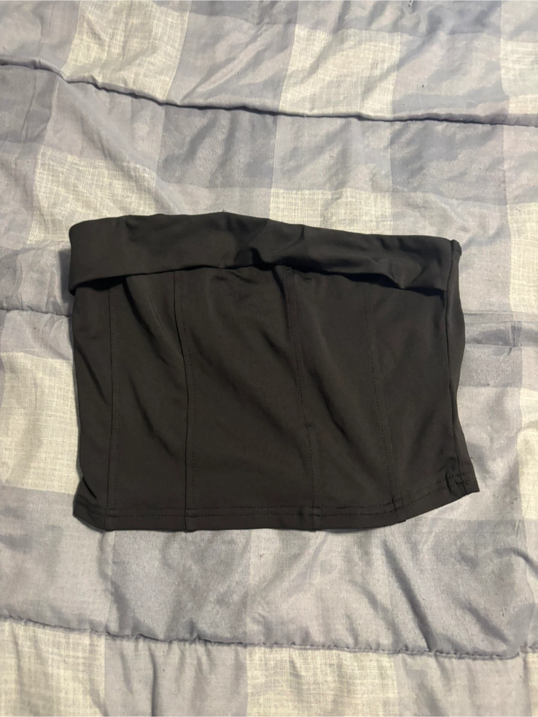 SHEIN Black Corset Tube Top Size XS