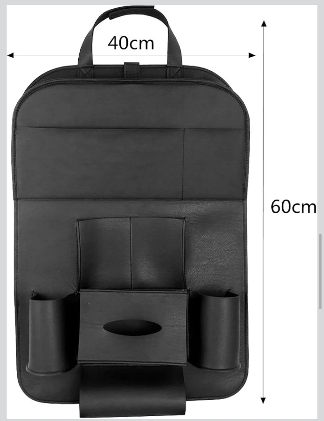 Black Car Seat Organizers with Tray - photo 3