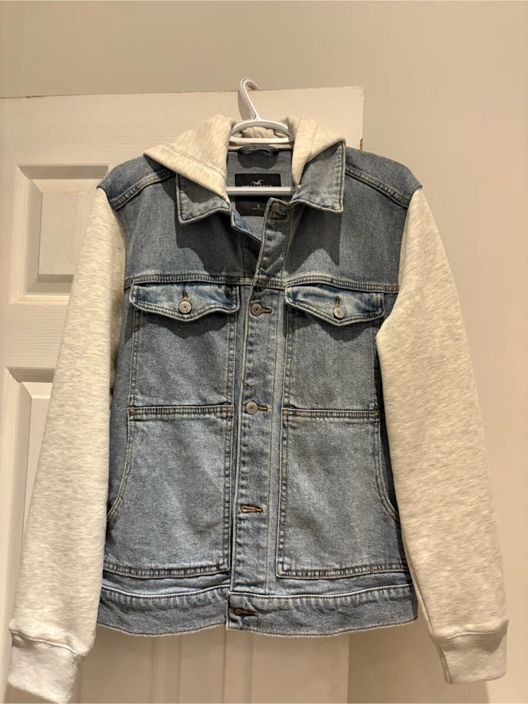 Hollister Denim Jacket with Hoodie