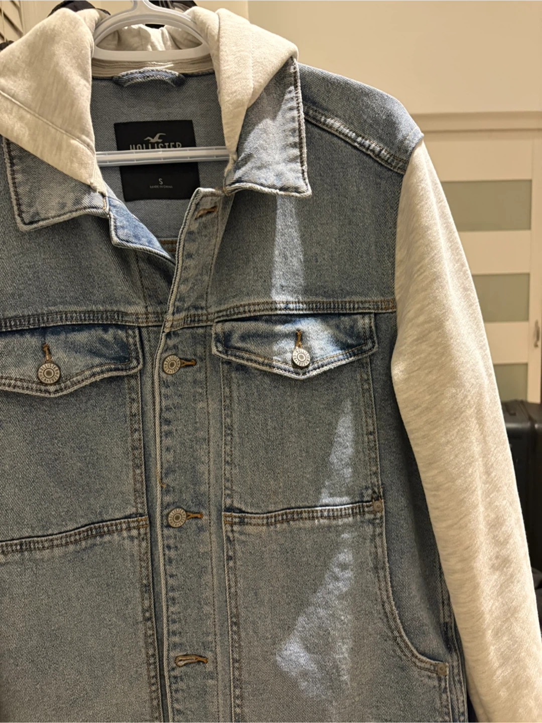 Hollister Denim Jacket with Hoodie - photo 2