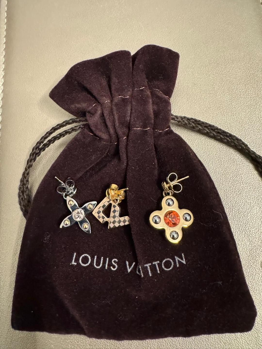 Authentic Louis Vuitton Interchangeable Earrings