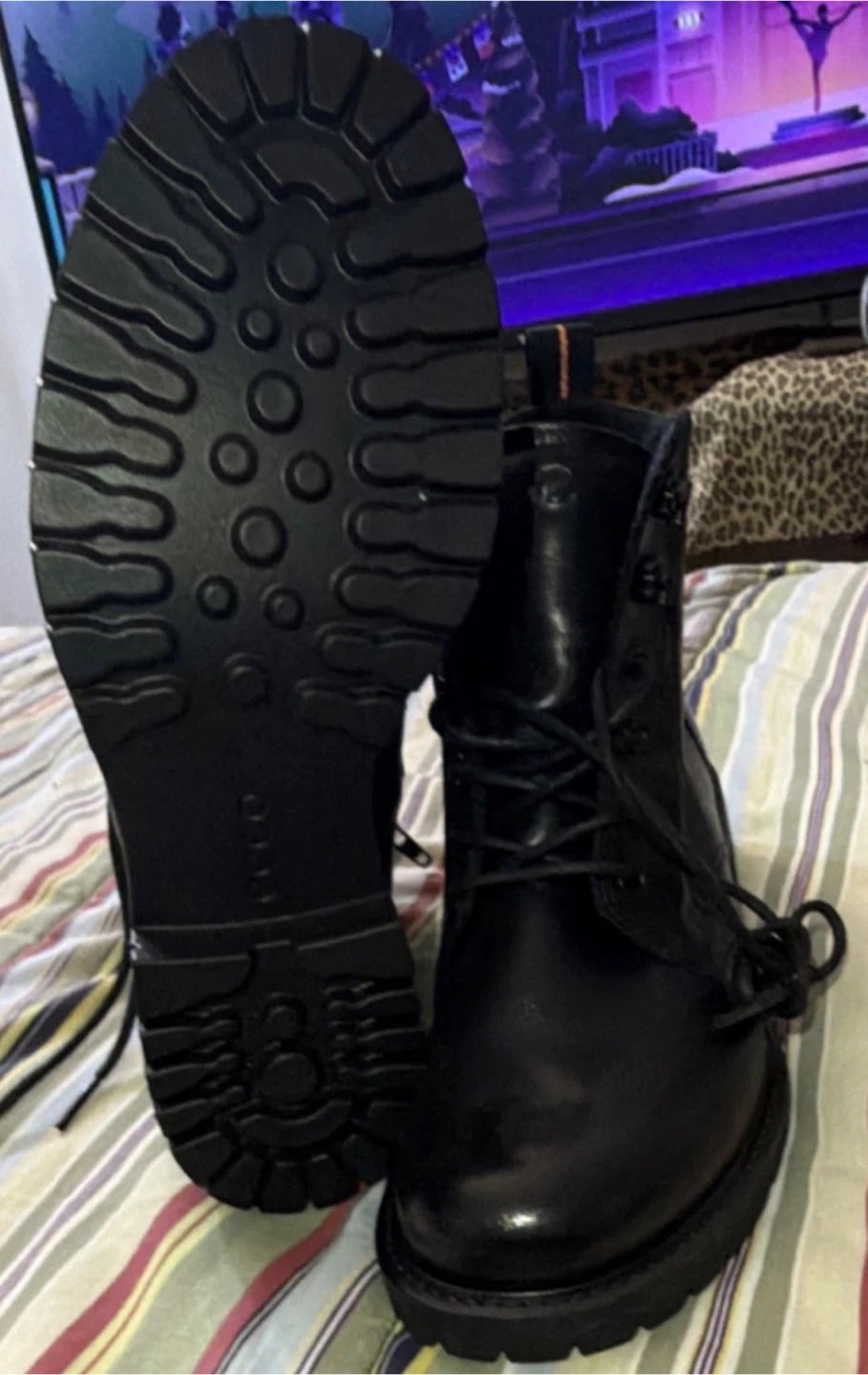 ECCO Black Leather Lace-up Boots - Size 37 EU - photo 3