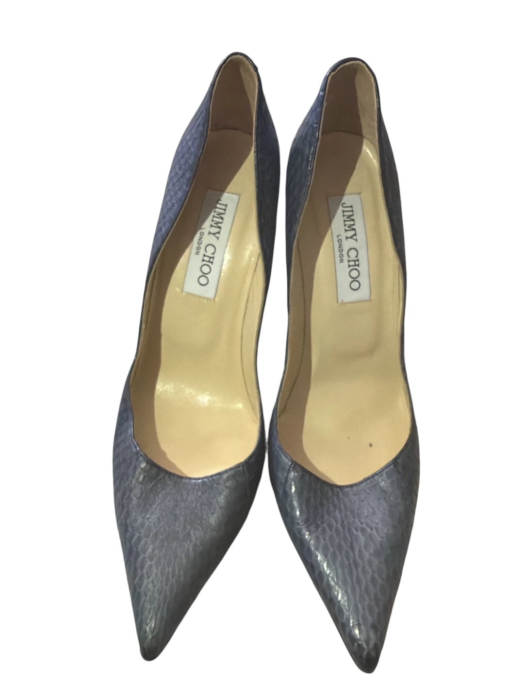 Jimmy Choo "Anouk" Snakeskin Pumps Size 37.5