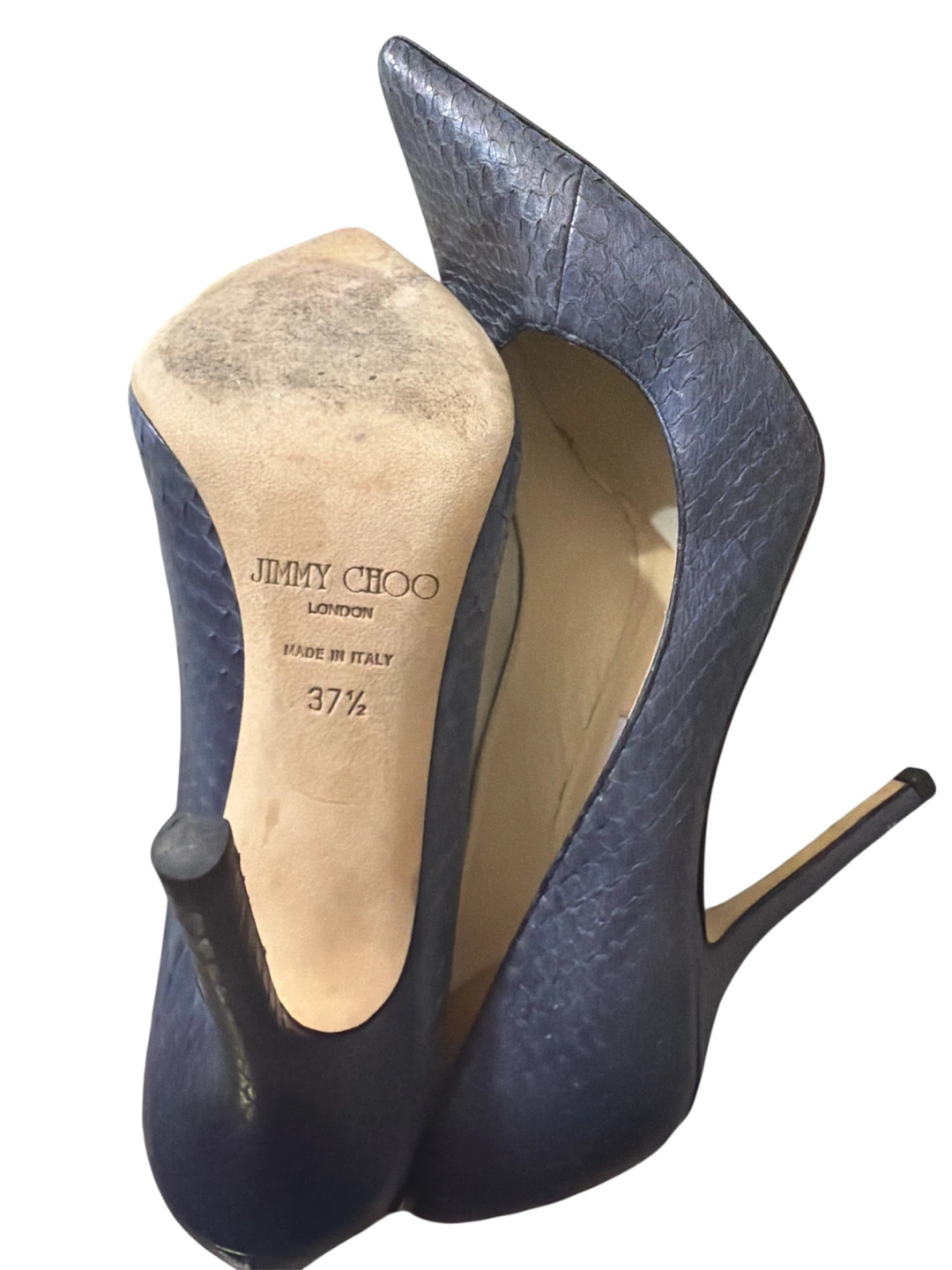 Jimmy Choo "Anouk" Snakeskin Pumps Size 37.5 - photo 5