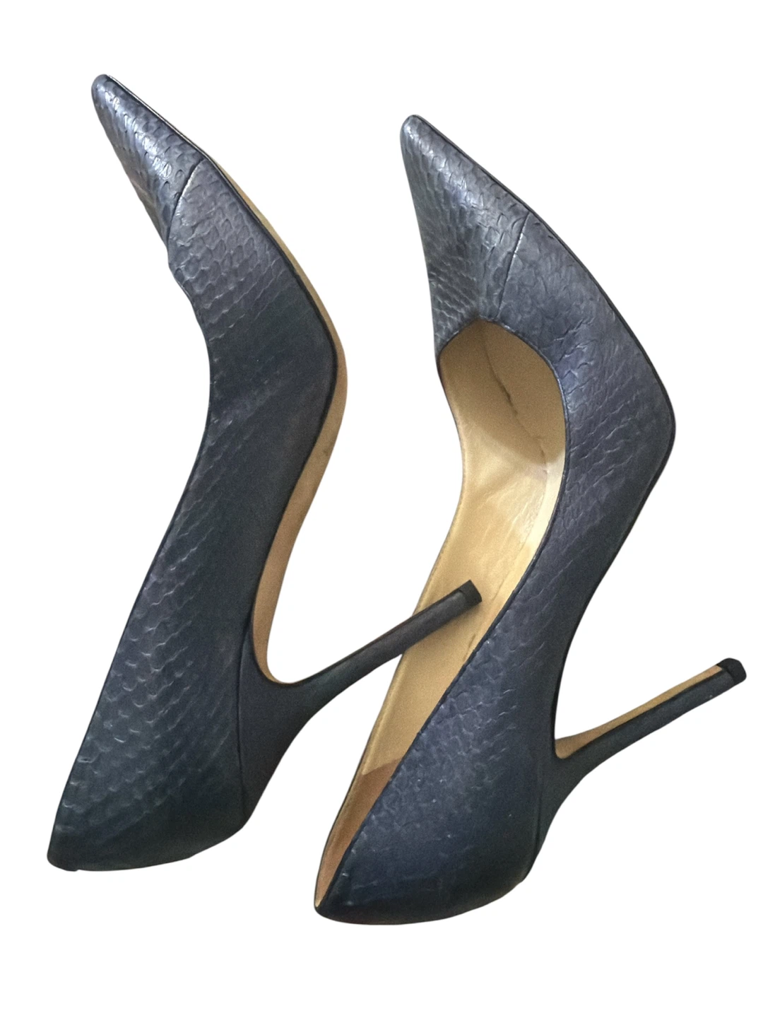 Jimmy Choo "Anouk" Snakeskin Pumps Size 37.5 - photo 2
