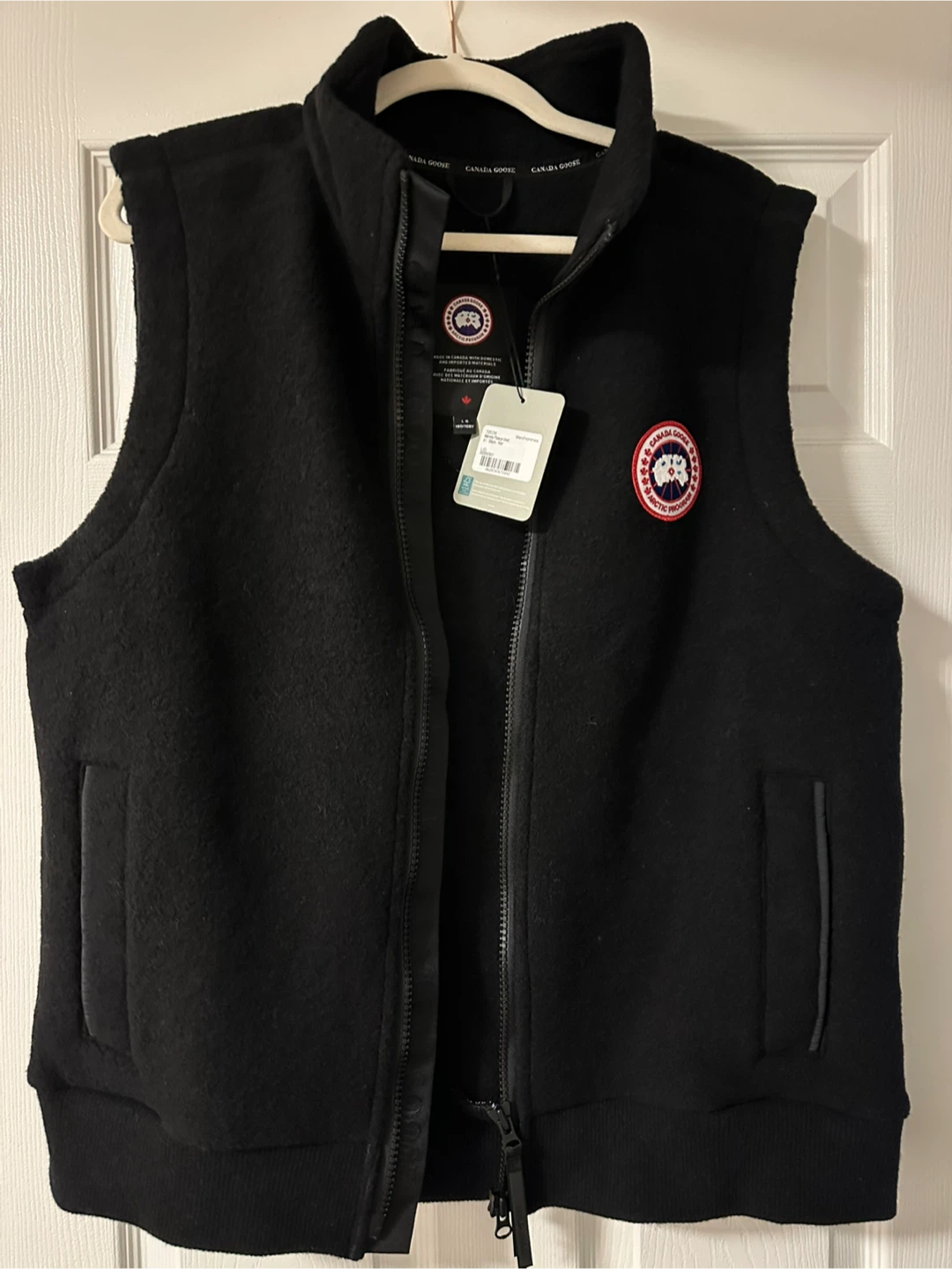 Brand New Canada Goose Mersey Kind Fleece Vest - Black