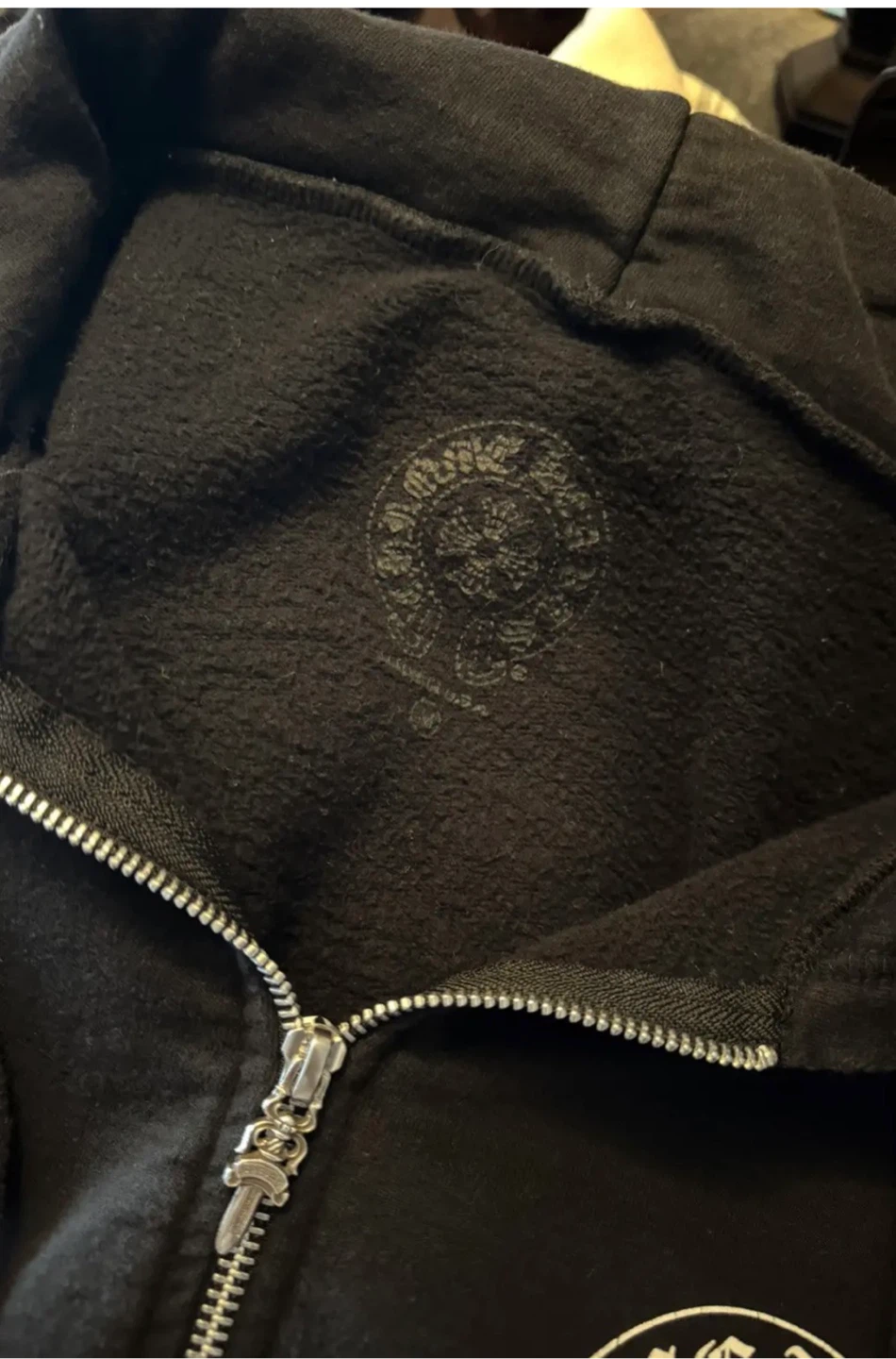 Chrome Hearts Floral Black Full Zip Hoodie - photo 5