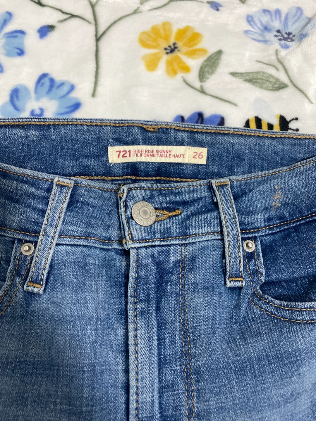 Levi's 721 High Rise Skinny Jeans Size 26 - photo 2