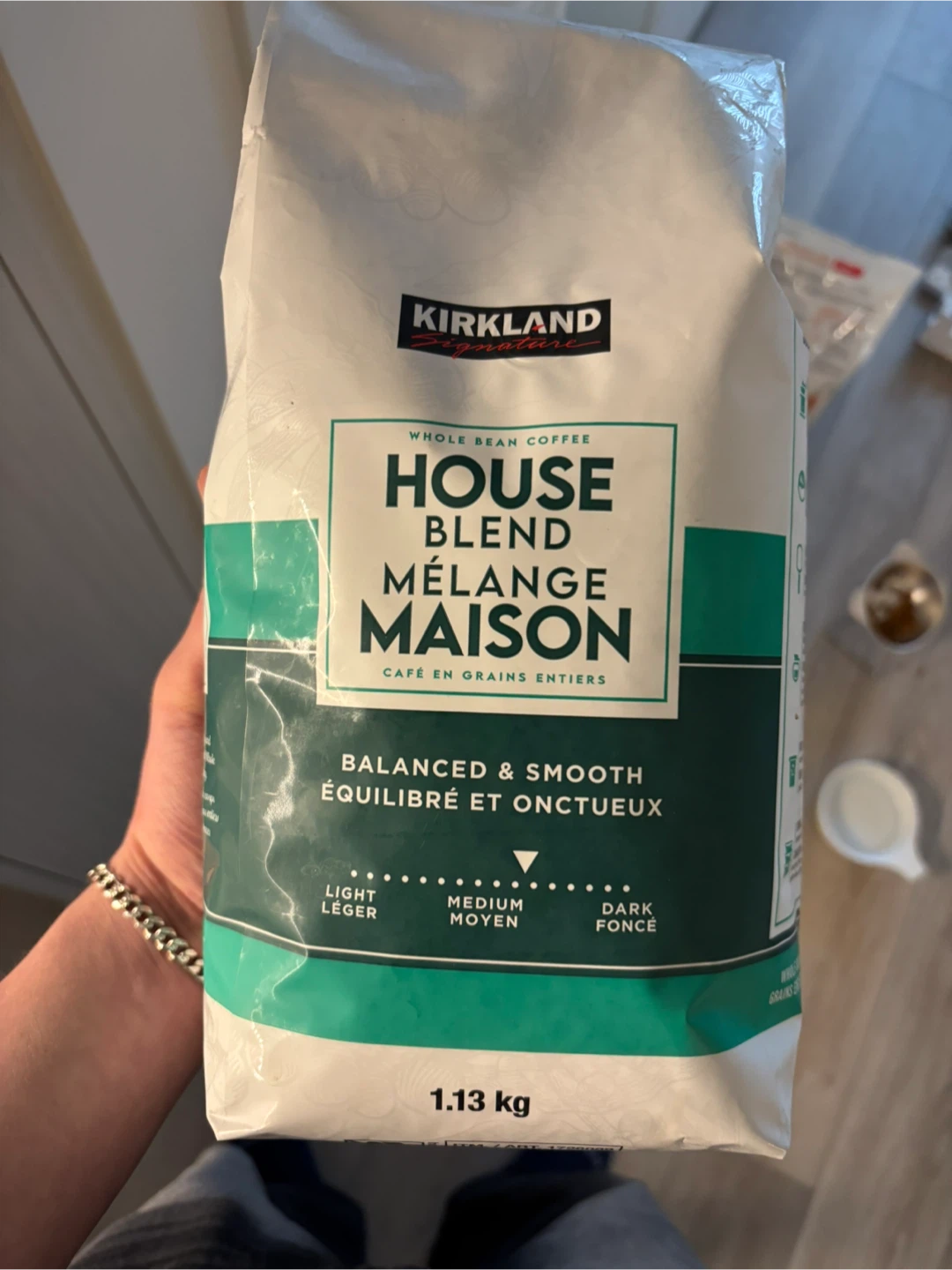 Kirkland Signature House Blend Whole Bean Coffee 1.13 kg