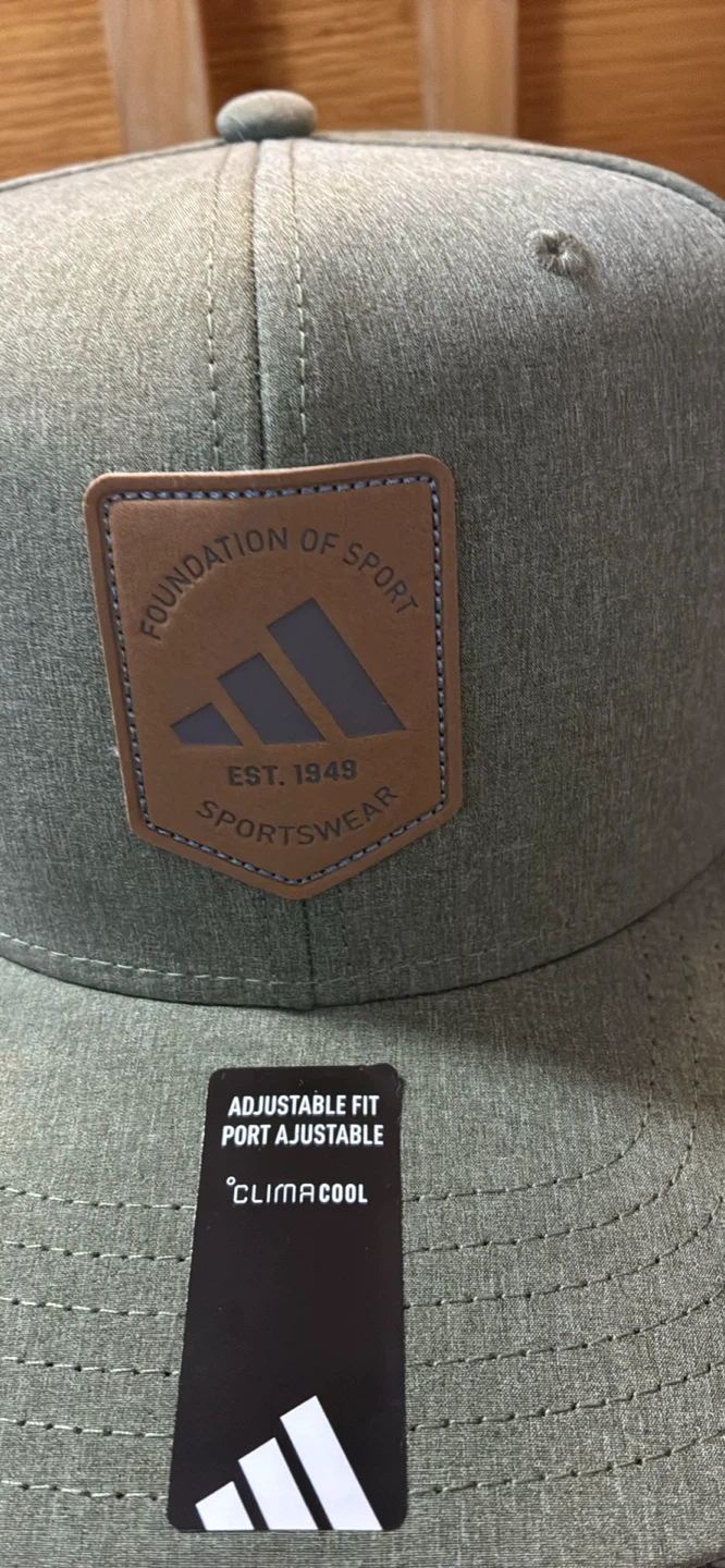 New Adidas Men's Scorecard Snapback Hat Olive/Grey - photo 2