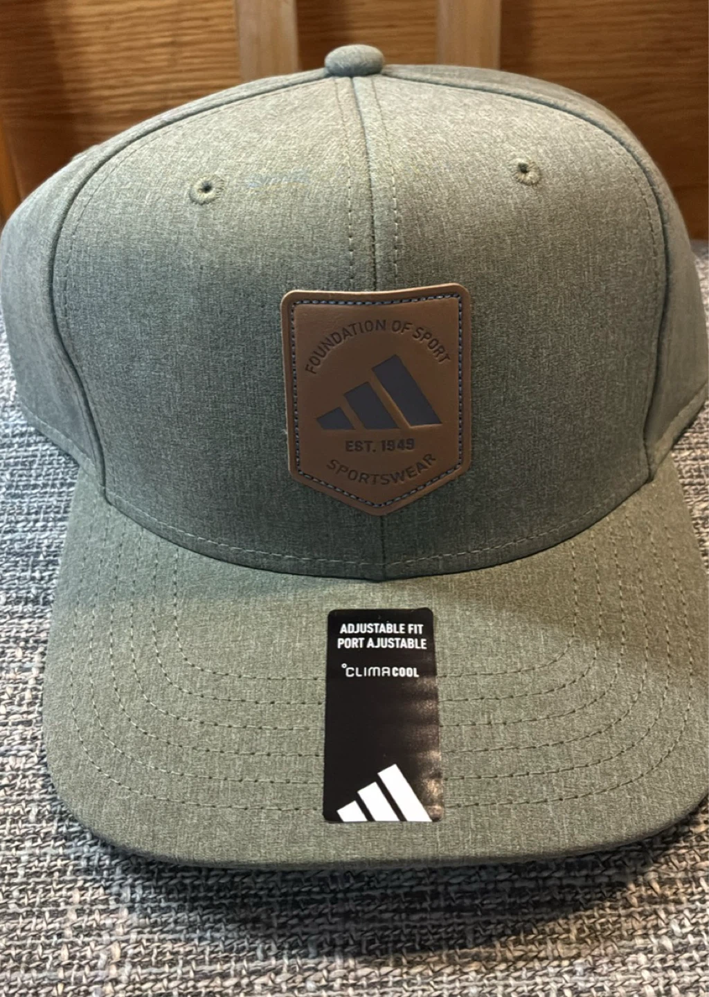 New Adidas Men's Scorecard Snapback Hat Olive/Grey