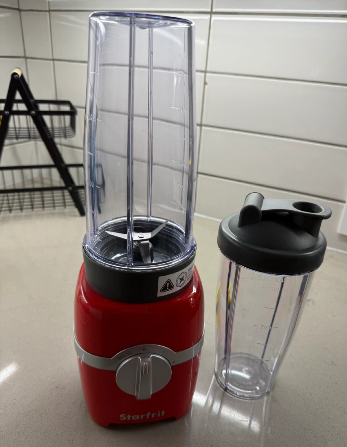 Starfrit Red Personal Blender with Travel Cup