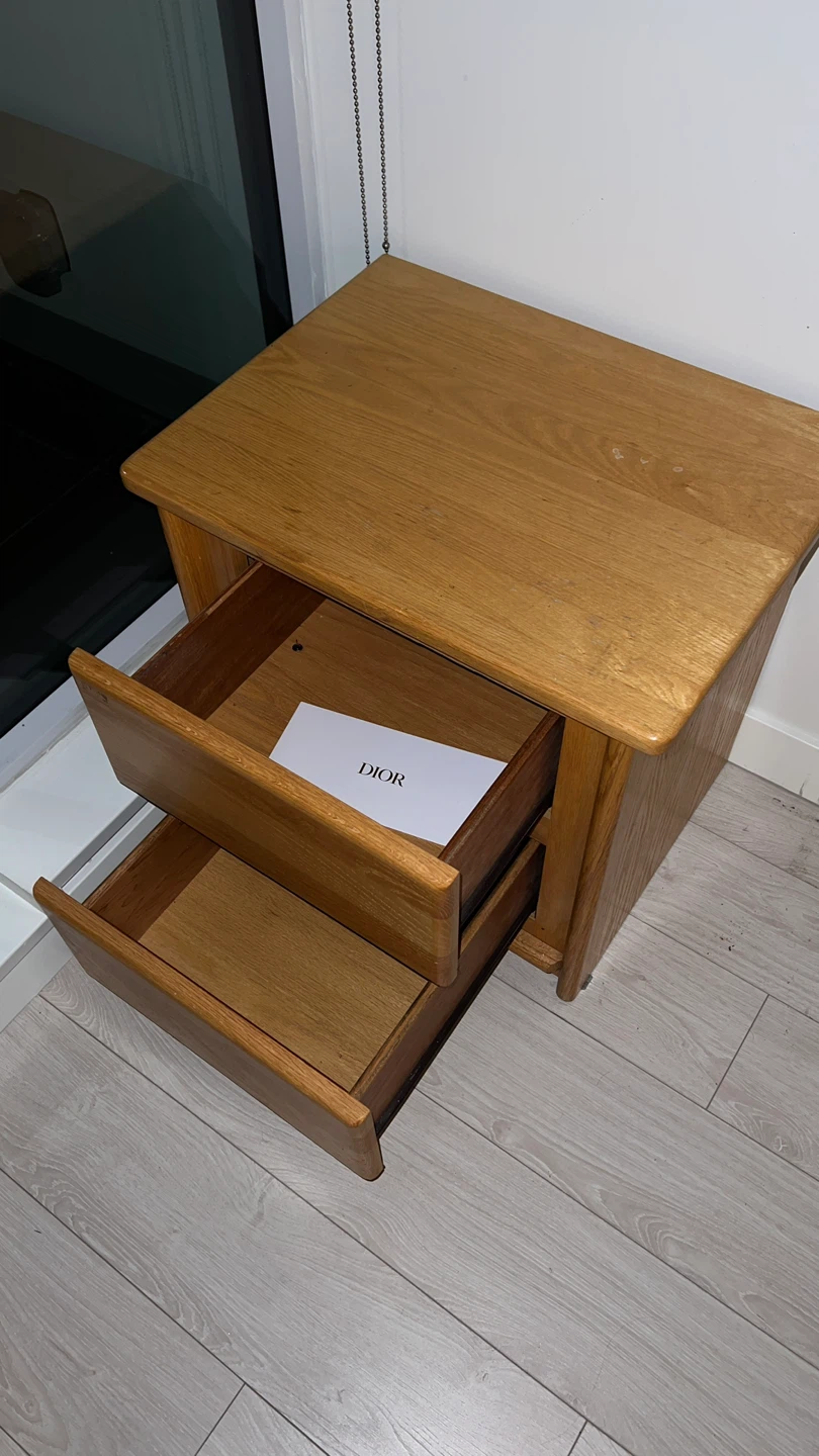 Wooden 2-Drawer Side Table - photo 2