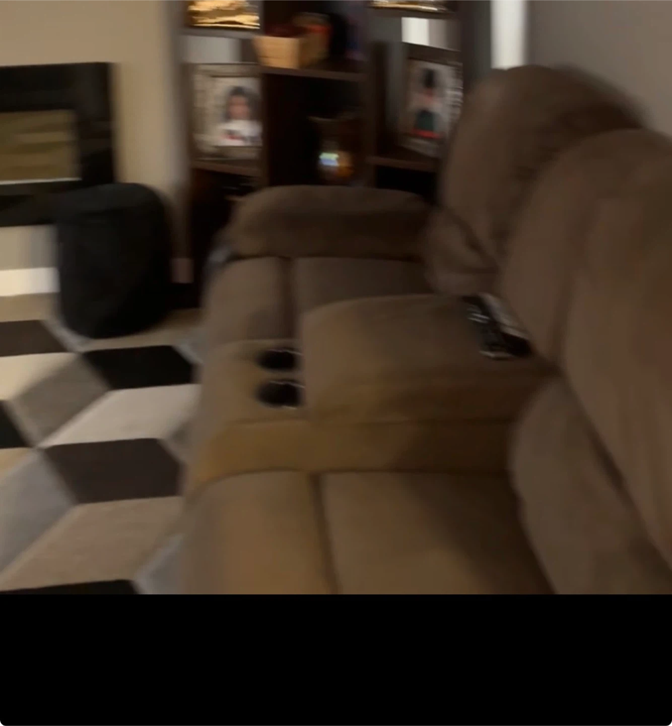 Brown suede / leather Sectional Couch - photo 4