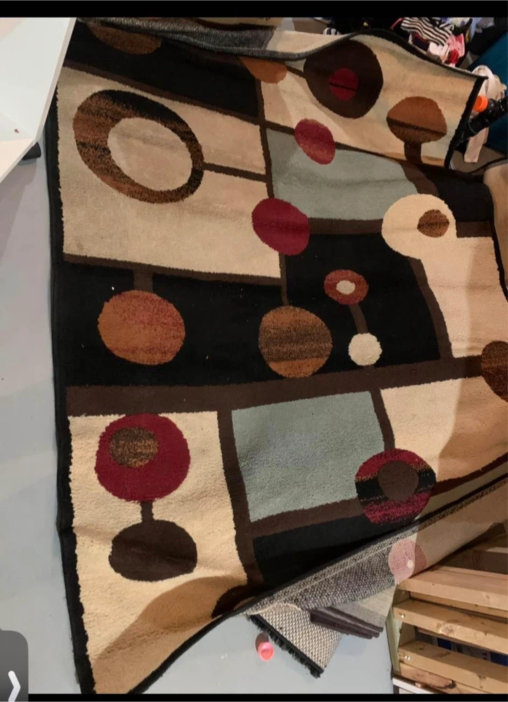 Area Rug - Mid-Century Modern Geometric Pattern