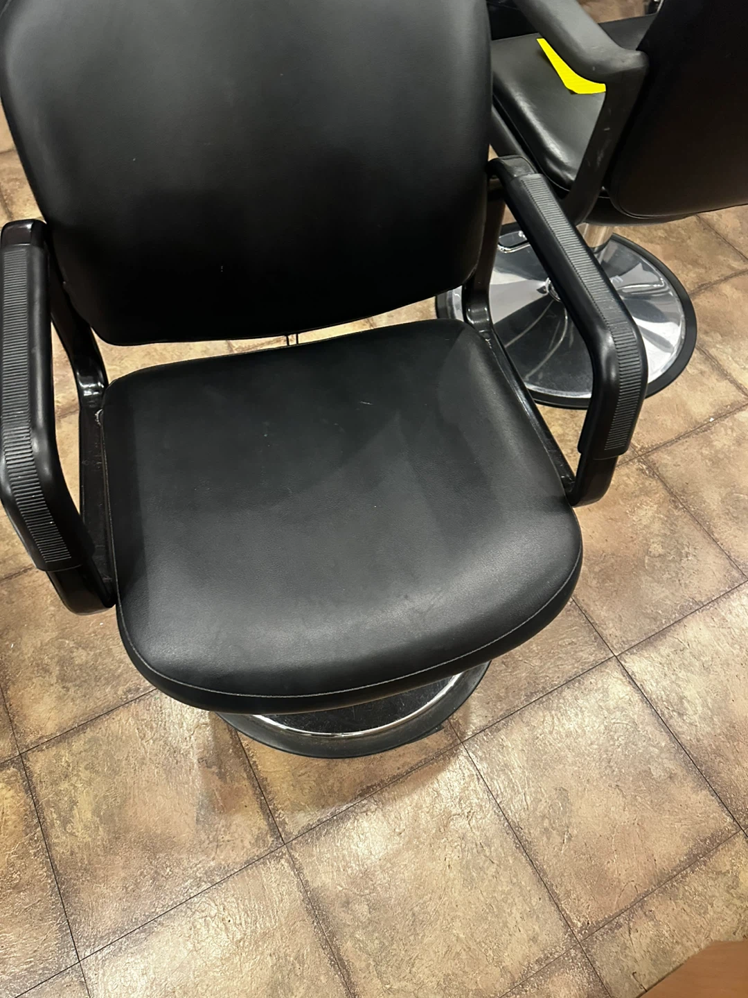 Black Ceramic Shampoo Bowl with Chair - photo 4