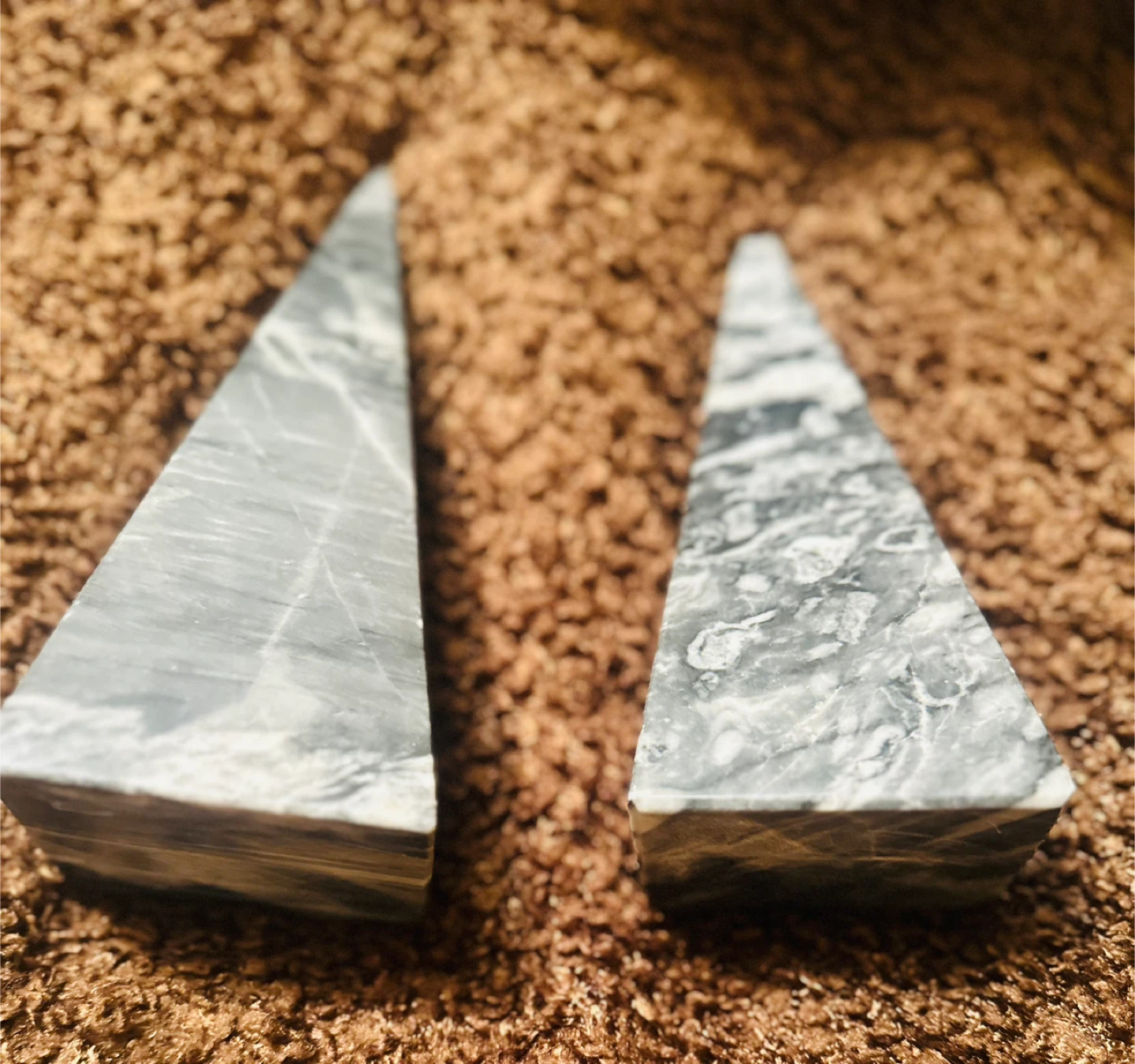 Marble Pyramid Decor Set. Handcrafted in Mexico - photo 5