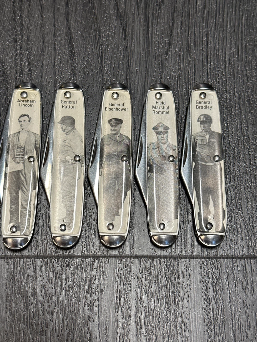 Set of 7 Collectible Pocket Knives US Army Generals Set - photo 3