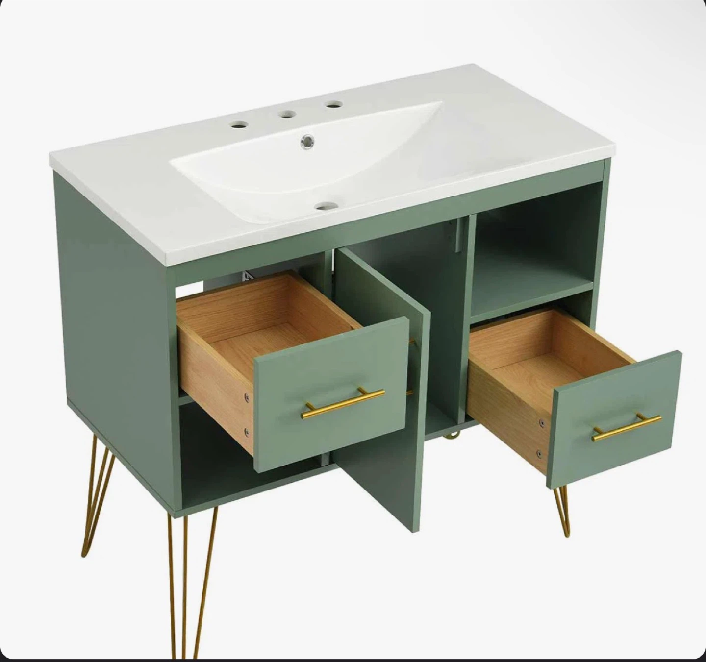 36" Bathroom Vanity with Resin Sink Combo - photo 4