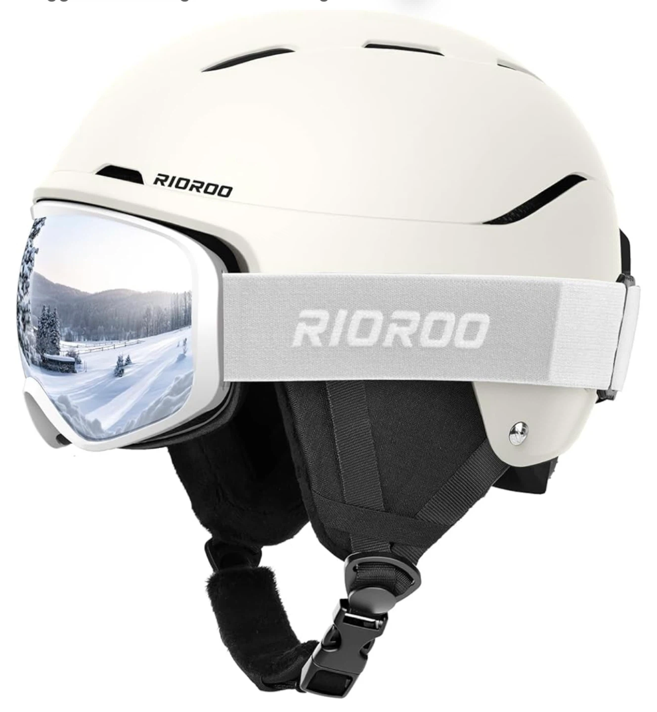 RIOROO Ski Helmet with Goggles