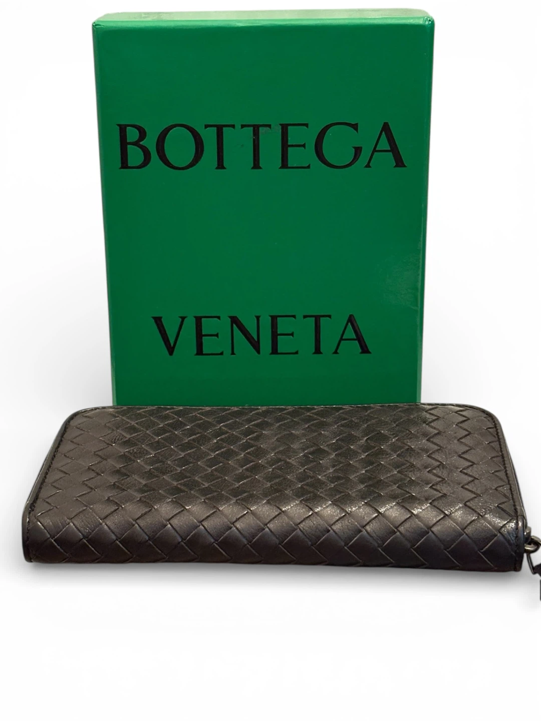 Bottega Veneta Intrecciato Zip Around Wallet
