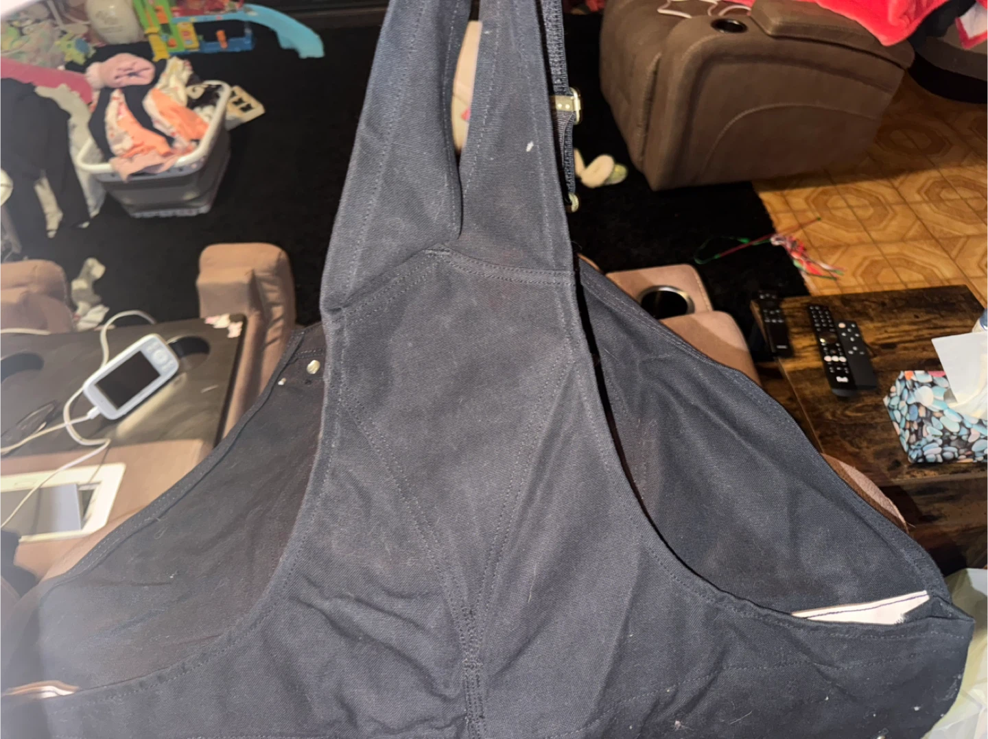 Carharrt loose fit firm duck insulated bib overalls - photo 2