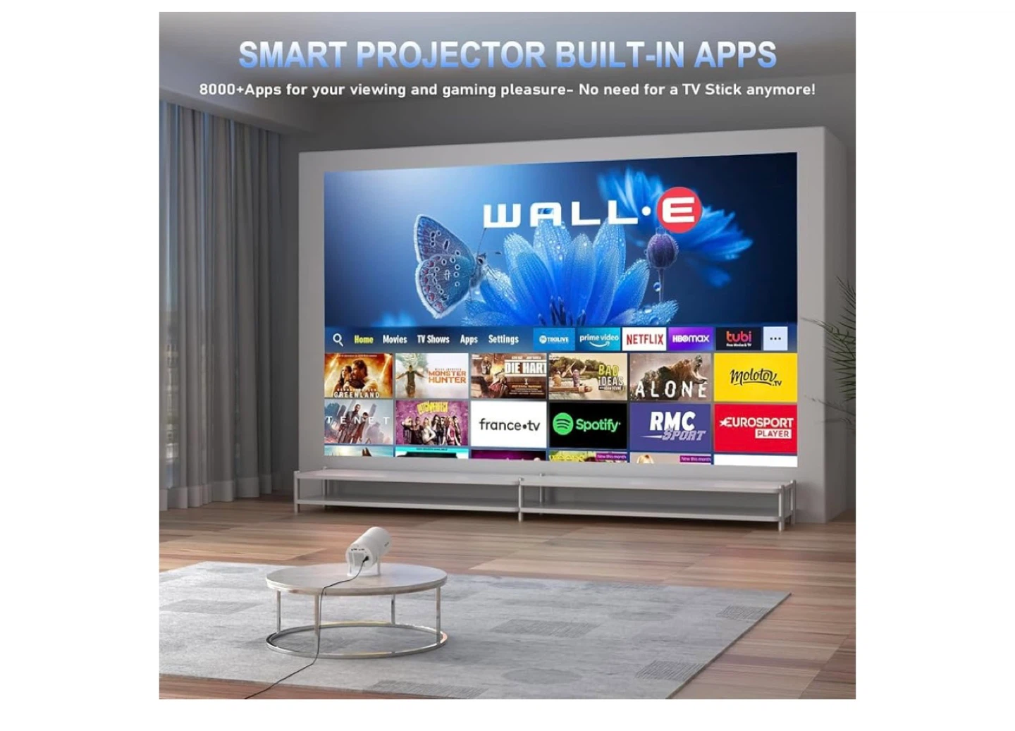 Smart Projector with Built-in Apps
