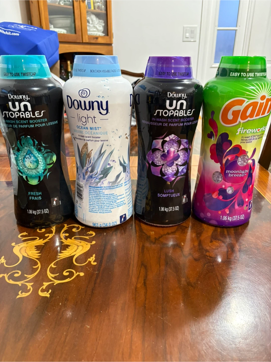 Gain Fireworks & 3 Downy Unstoppables Scent Boosters