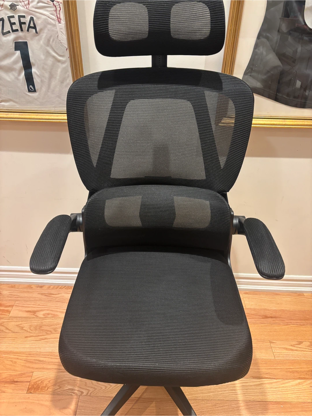 Black Mesh Ergonomic Office Chair with Adjustable Lumbar Support - photo 2