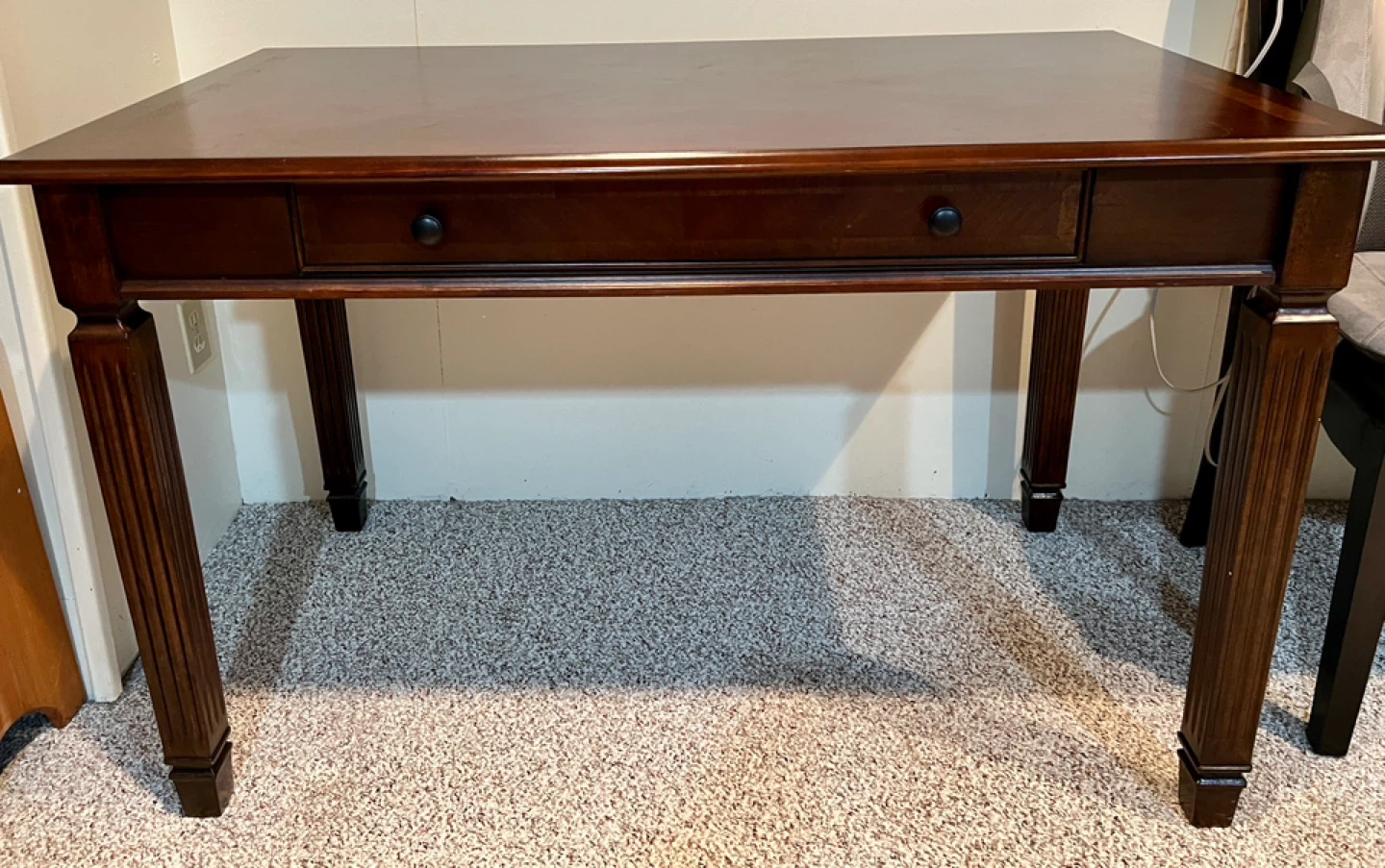 Wooden Desk with Keyboard Drawer - photo 3