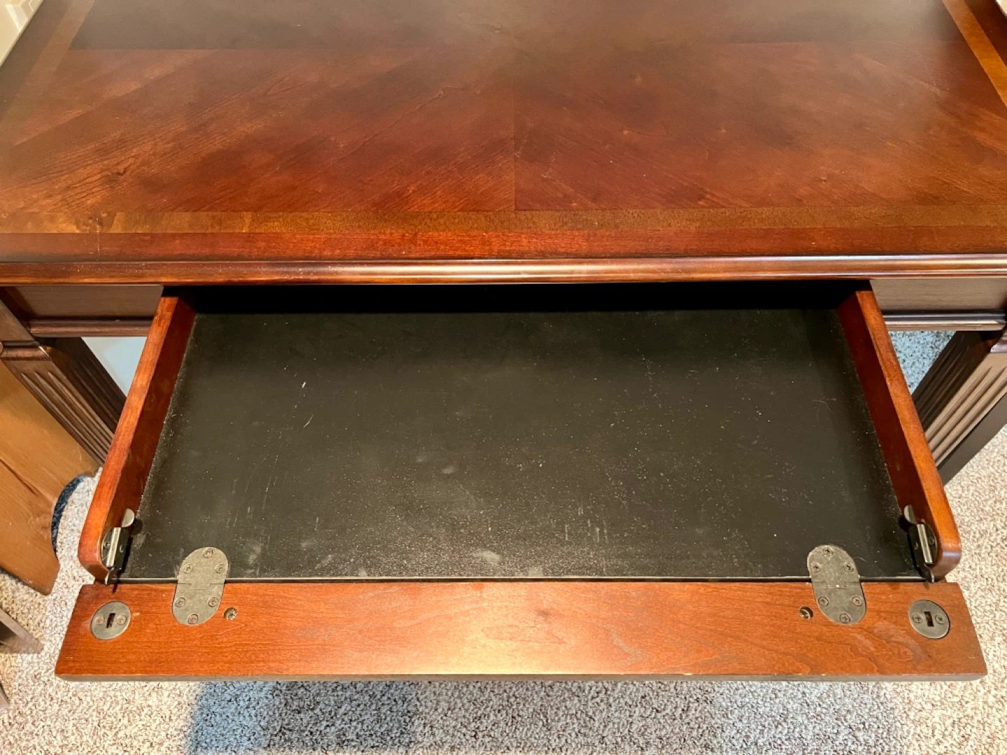 Wooden Desk with Keyboard Drawer - photo 5