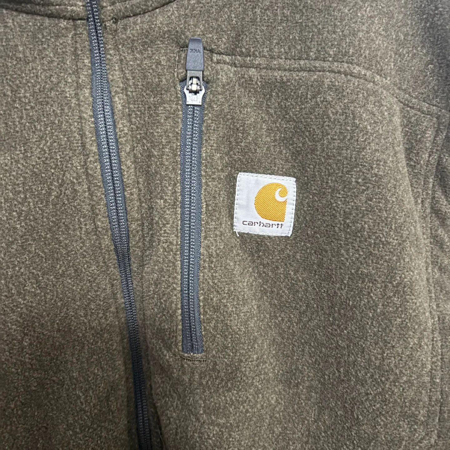 Carhartt Men's Fleece Jacket - Green, Size Large - photo 3