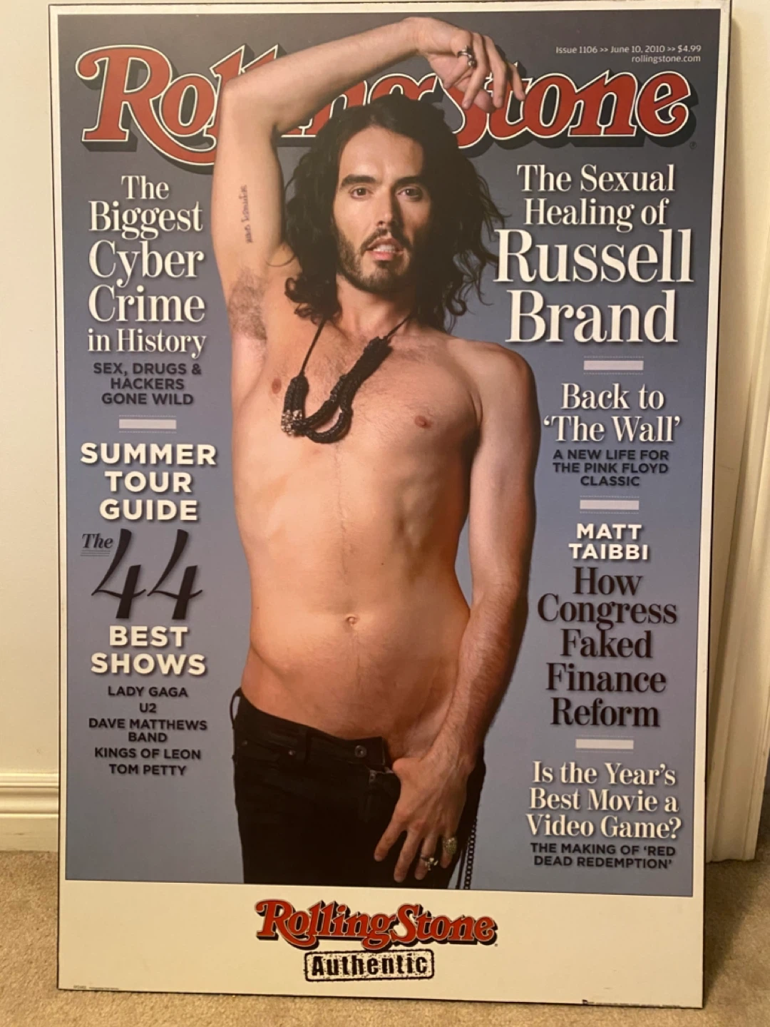 Rolling Stone Magazine Cover Russell Brand Poster