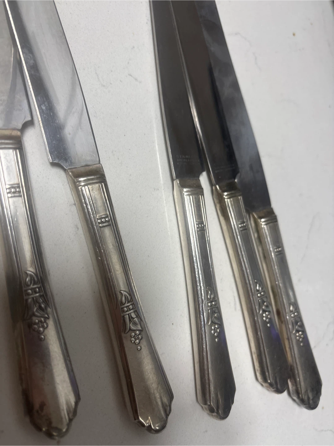 Simon & George Rogers Co. Set Of 5 Silverplated Knives - photo 3