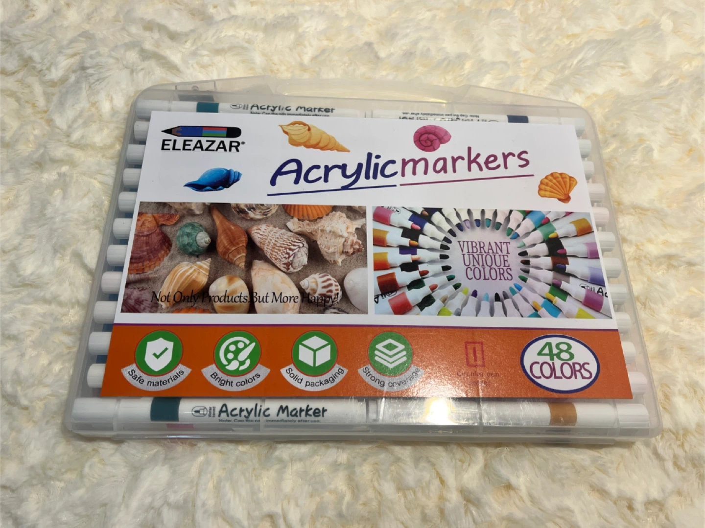 ELEAZAR Acrylic Markers - 48 Vibrant Colors