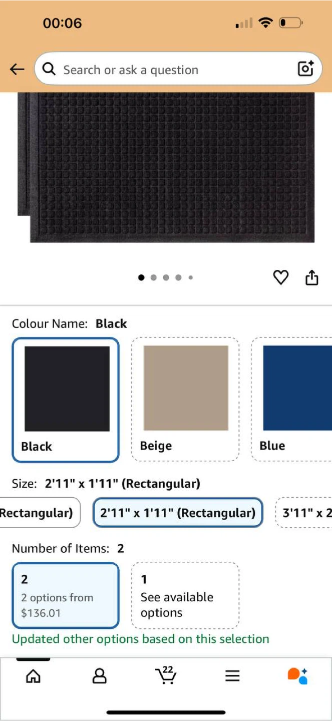 GORILLA GRIP HydroAbsorb Front Door Mats 2-Pack - photo 3