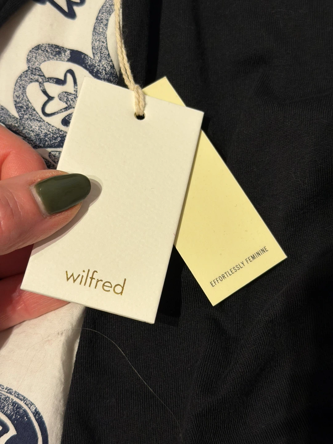 Wilfred Black Ruched Midi Dress - photo 4