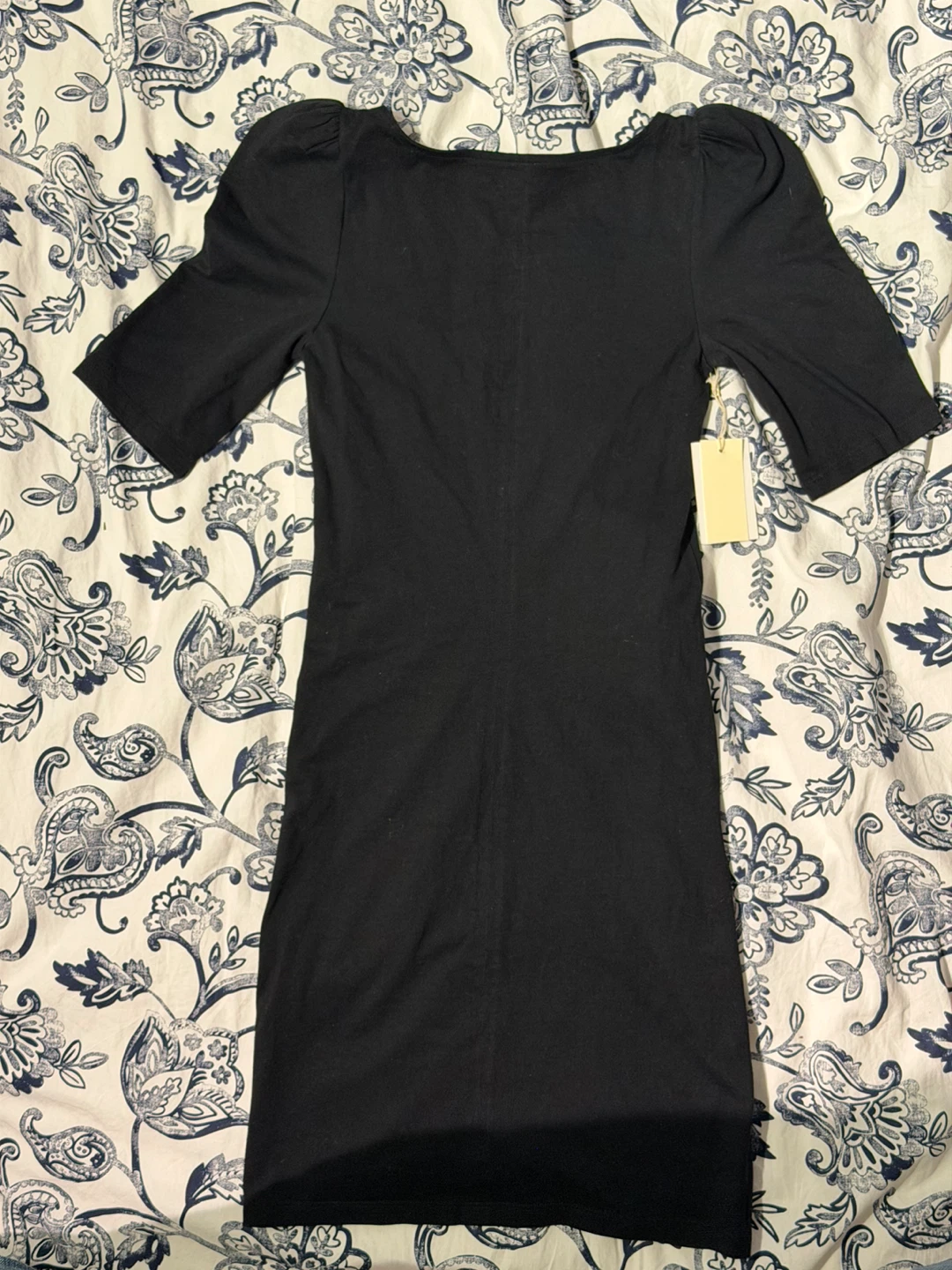 Wilfred Black Ruched Midi Dress - photo 2