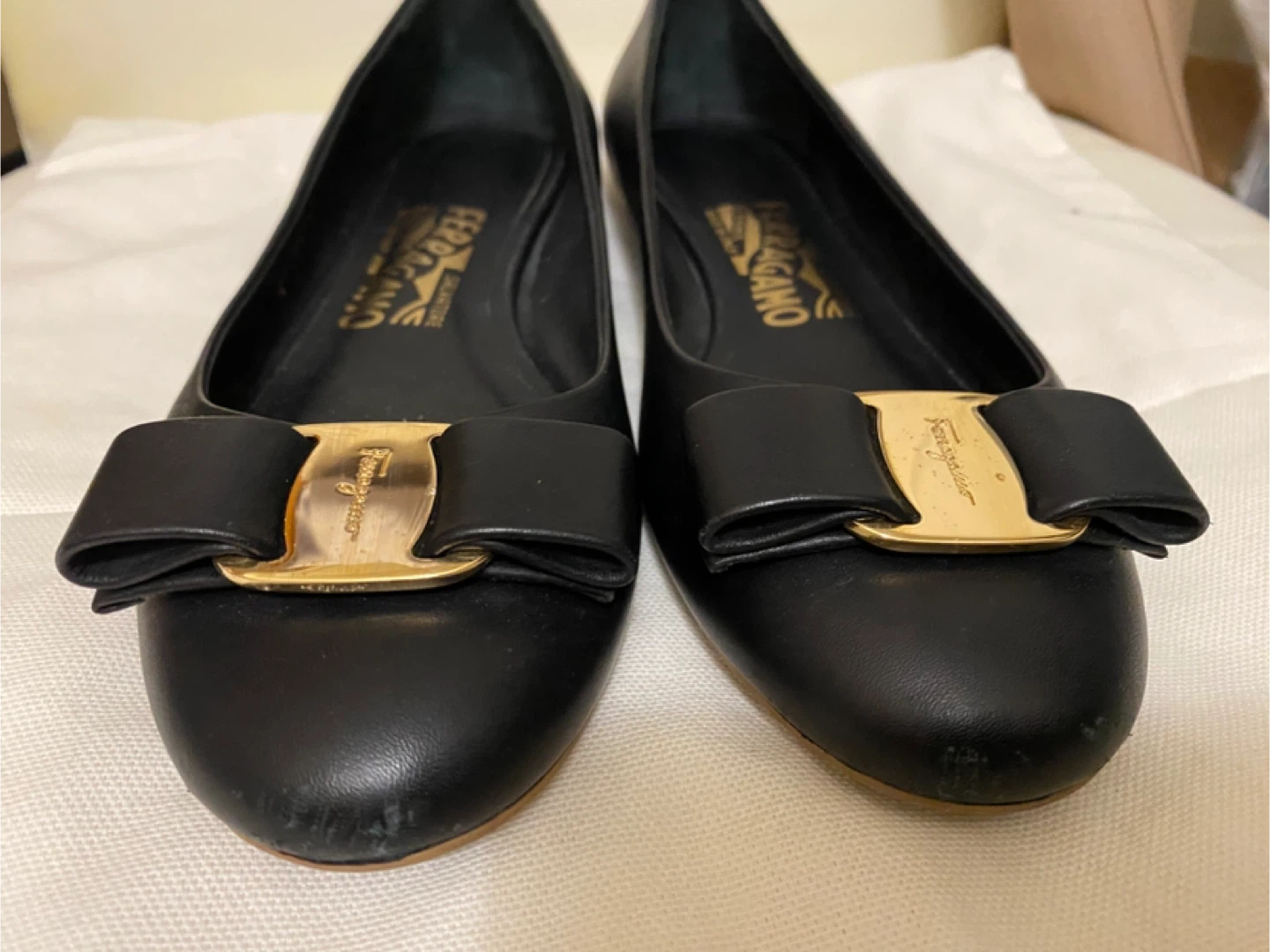 Salvatore Ferragamo Black Ballet Flat- Women's Size 5.5 - photo 3
