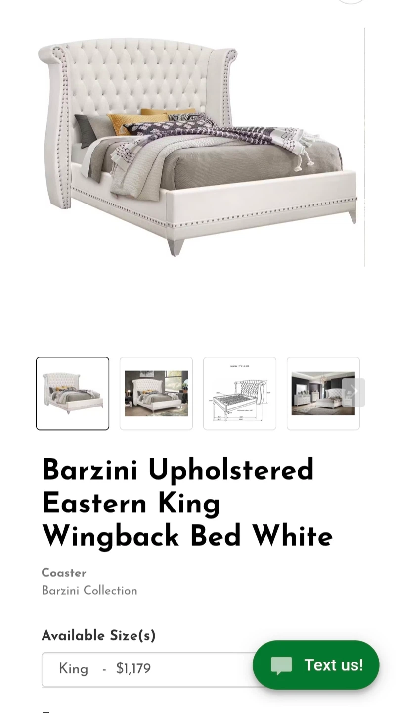 Coaster Barzini Upholstered Eastern King Headboard White - photo 4