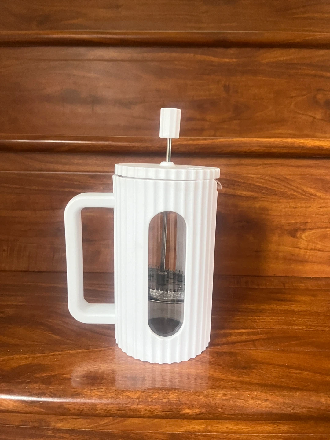 White French Press Coffee Maker