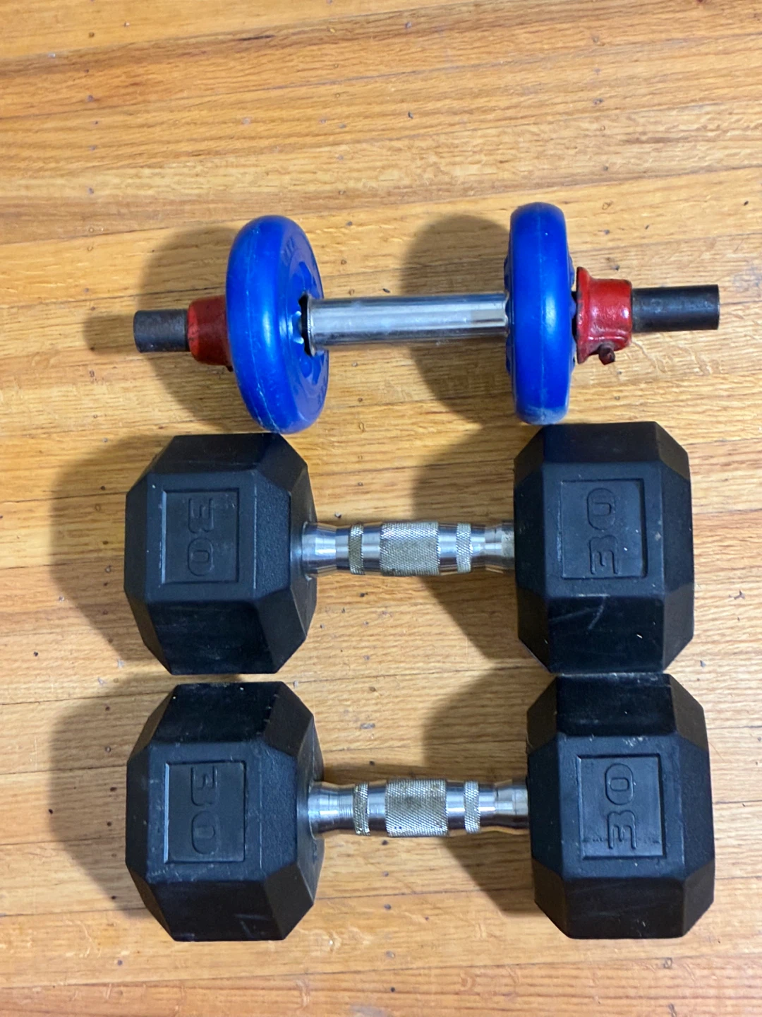 3 dumbbells set or separately